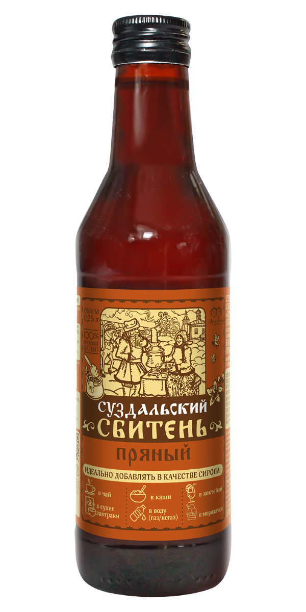 №3 Сбитень Суздальский "Пряный"(блок 8шт по 250мл) в Якутске