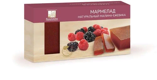  Мармелад пластовый 210г МАЛИНА-ЕЖЕВИКА в Якутске