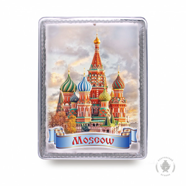 №3 Пряник 600г MOSCOW с фотопечатью (в подарочной пластиковой упаковке)  в Якутске